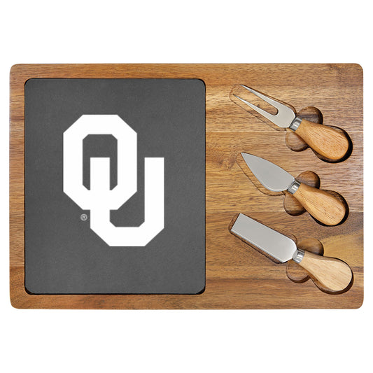 OU/OSU 13 3/4 x 9.75 REC Cheese Set w/3tools